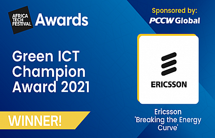 شركة إريكسون تفوز بلقب “رائد تكنولوجيا المعلومات والاتصالات الخضراء” في “أفريكا تكAfricaTech 2021″
